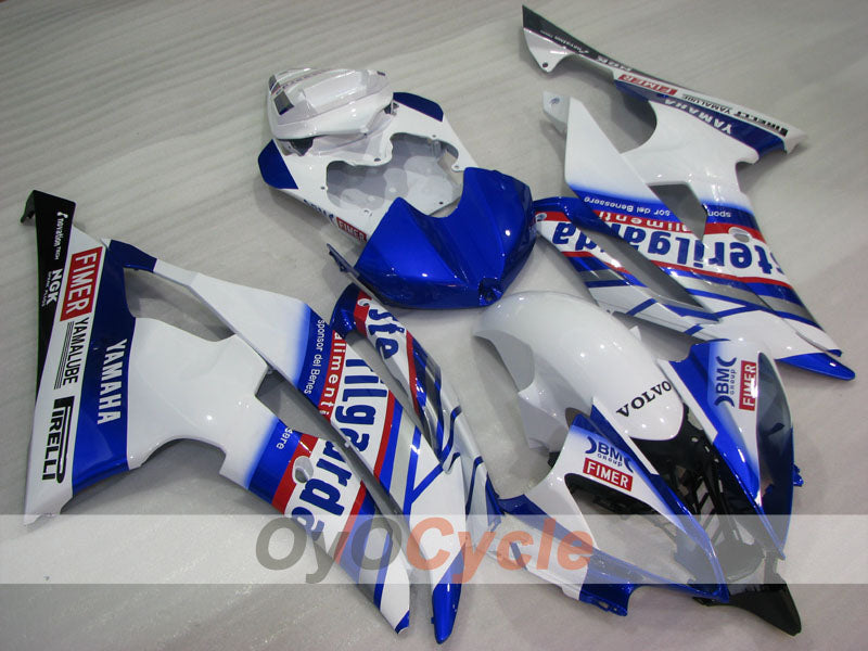 Einspritz-Verkleidungskit für YZF-R6 08-16 - Blau, Weiß - Sterilgarda #OYO87905971