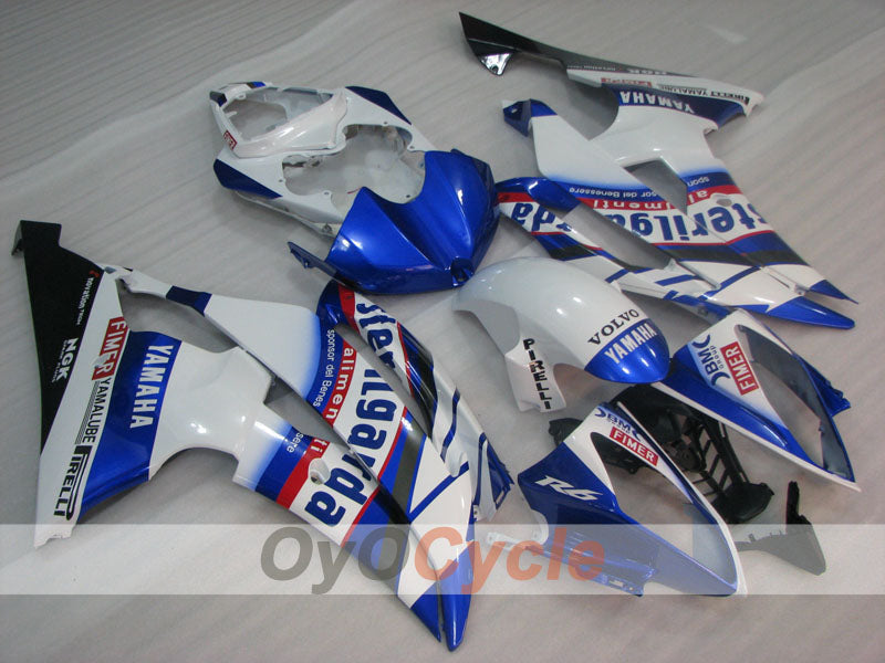 Einspritz-Verkleidungskit für YZF-R6 08-16 - Blau, Weiß - Sterilgarda #OYO87905972