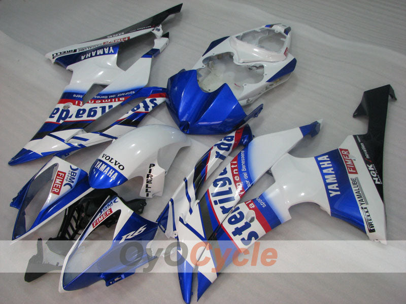 Einspritz-Verkleidungskit für YZF-R6 08-16 - Blau, Weiß - Sterilgarda #OYO87905972