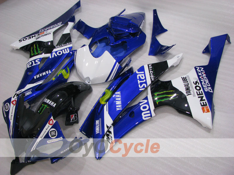 Einspritz-Verkleidungskit für YZF-R6 08-16 - Blau, Weiß - Movistar #OYO87905973