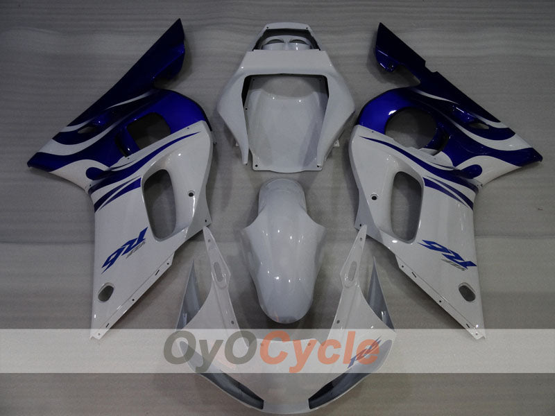 Einspritz-Verkleidungskit für YZF-R6 98-02 - Blau, Weiß - Werksstil #OYO87905976