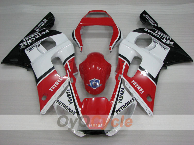 Einspritz-Verkleidungskit für YZF-R6 98-02 - Rot, Weiß, Schwarz - PETRONAS #OYO87905979