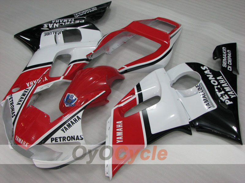 Einspritz-Verkleidungskit für YZF-R6 98-02 - Rot, Weiß, Schwarz - PETRONAS #OYO87905979