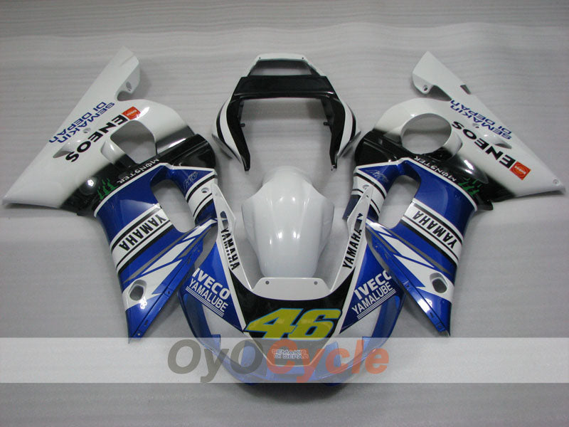 Einspritzverkleidungssatz für YZF-R6 98-02 - Blau, Weiß, Schwarz - Monster #OYO87905989 Zweitbild