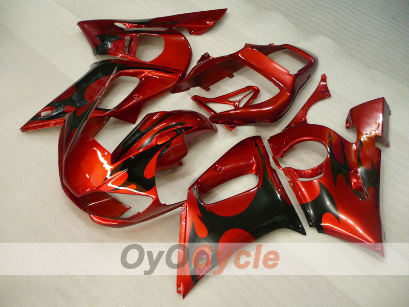 Einspritzverkleidungssatz für YZF-R6 98-02 - Rot, Schwarz - Werksstil #OYO87905991 Zweitbild