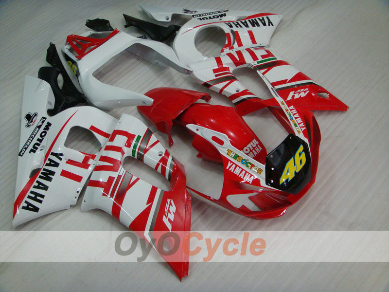 Einspritz-Verkleidungssatz für YZF-R6, Baujahr 98-02 - Rot, Weiß - FIAT #OYO87905993 Hauptbild