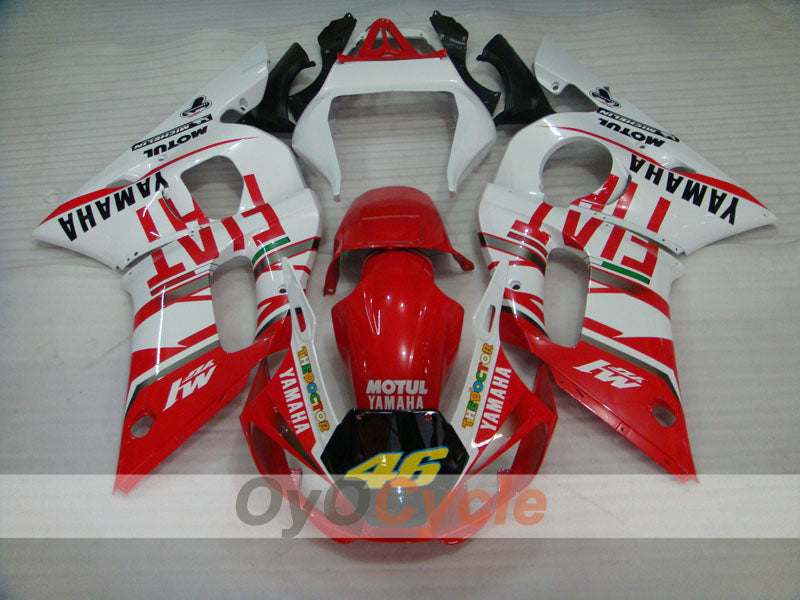 Einspritz-Verkleidungssatz für YZF-R6, Baujahr 98-02 - Rot, Weiß - FIAT #OYO87905993 Zweitbild