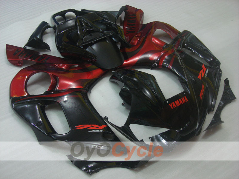Einspritz-Verkleidungssatz für YZF-R6, Baujahr 98-02 - Rot, Schwarz - Werksdesign #OYO87905996 Hauptbild