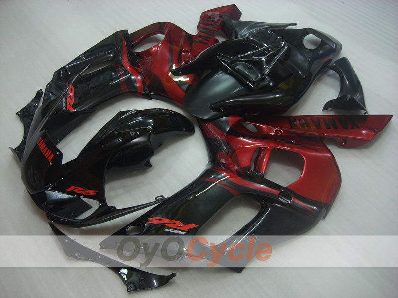 Einspritz-Verkleidungssatz für YZF-R6, Baujahr 98-02 - Rot, Schwarz - Werksdesign #OYO87905996 Zweitbild