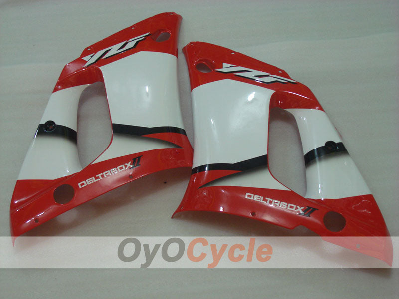 Einspritz-Verkleidungssatz für YZF-R6, Baujahr 98-02 - Rot, Weiß, Schwarz - Werksdesign #OYO87905997