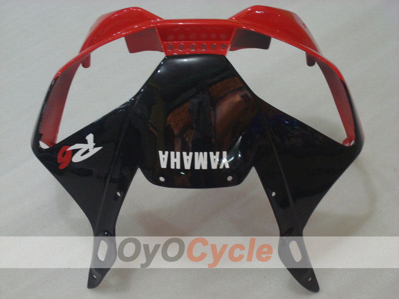 Einspritz-Verkleidungssatz für YZF-R6, Baujahr 98-02 - Rot, Weiß, Schwarz - Werksdesign #OYO87905997