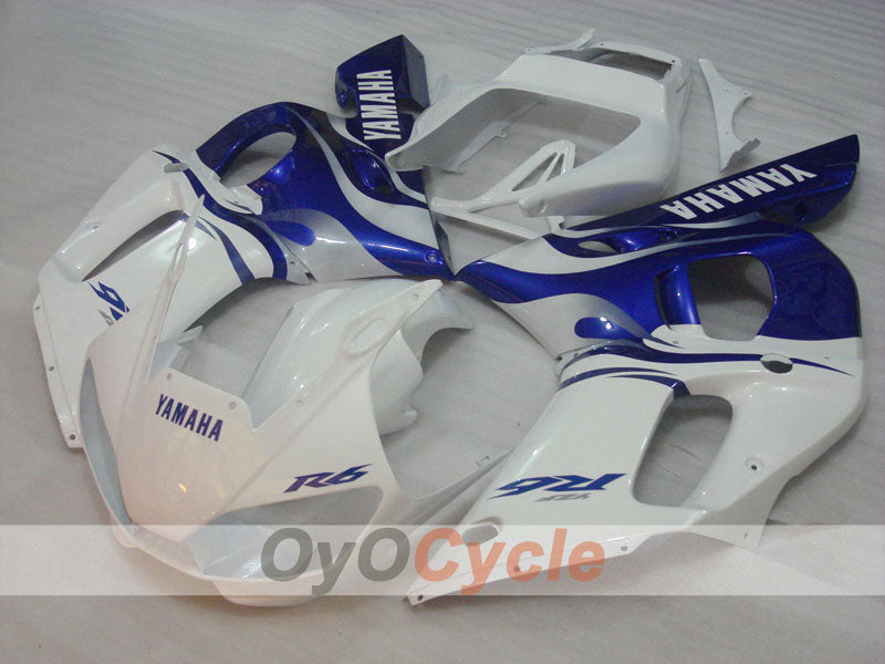 Einspritz-Verkleidungssatz für YZF-R6, Baujahr 98-02 - Blau, Weiß - Werksdesign #OYO87905998 Zweitbild