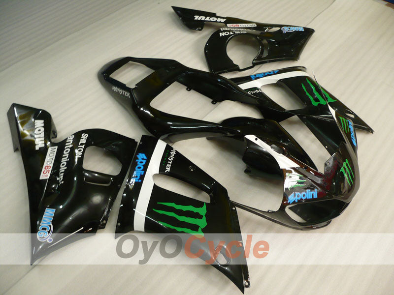 Einspritz-Verkleidungssatz für YZF-R6, Baujahr 98-02 - Schwarz - Monster #OYO87906000