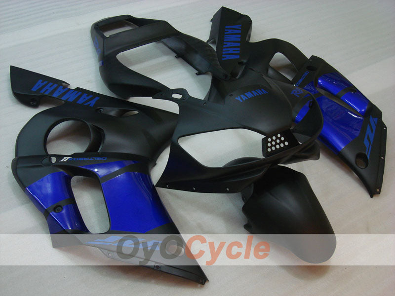Einspritz-Verkleidungssatz für YZF-R6, Baujahr 98-02 - Blau, Schwarz, Matt - Werksdesign #OYO87906002 Hauptbild
