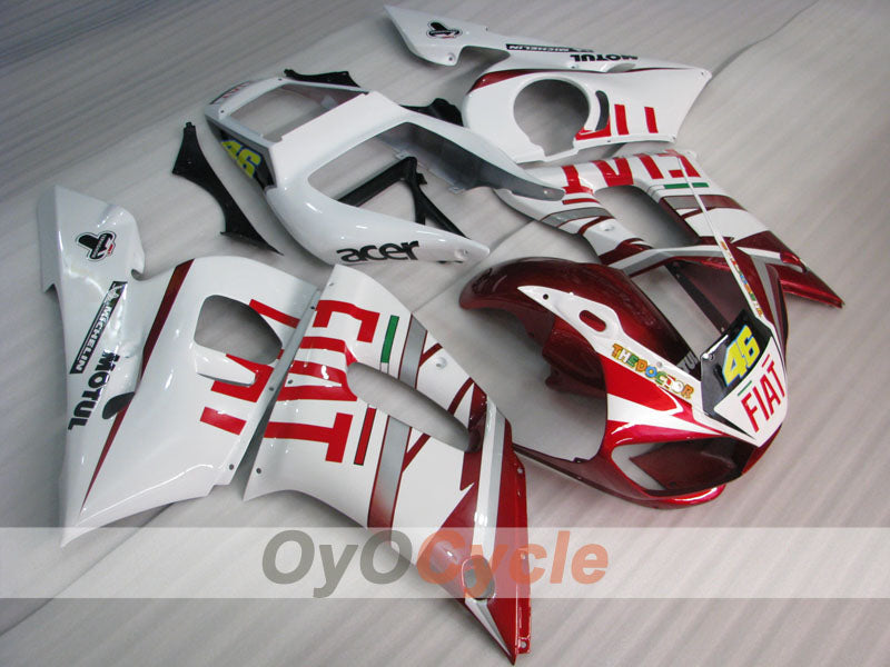 Einspritz-Verkleidungssatz für YZF-R6, Baujahr 98-02 - Rot, Weiß - FIAT #OYO87906004 Hauptbild