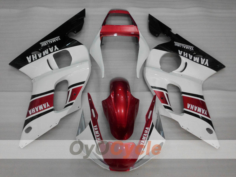 Verkleidungssatz für Einspritzung für YZF-R6 98-02 - Rot, Weiß, Schwarz - Werksstil #OYO87906005 Hauptbild