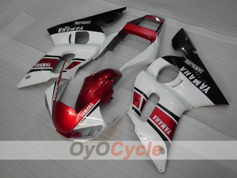 Verkleidungssatz für Einspritzung für YZF-R6 98-02 - Rot, Weiß, Schwarz - Werksstil #OYO87906005 Zweitbild