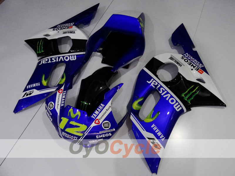Verkleidungssatz für Einspritzung für YZF-R6 98-02 - Blau, Weiß, Schwarz - Monster #OYO87906006 Zweitbild