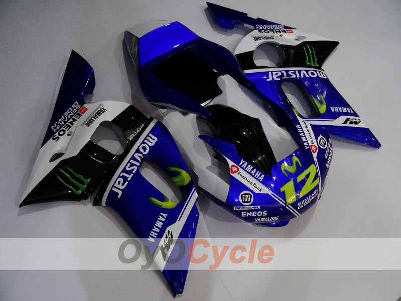 Verkleidungssatz für Einspritzung für YZF-R6 98-02 - Blau, Weiß, Schwarz - Monster #OYO87906006 Hauptbild
