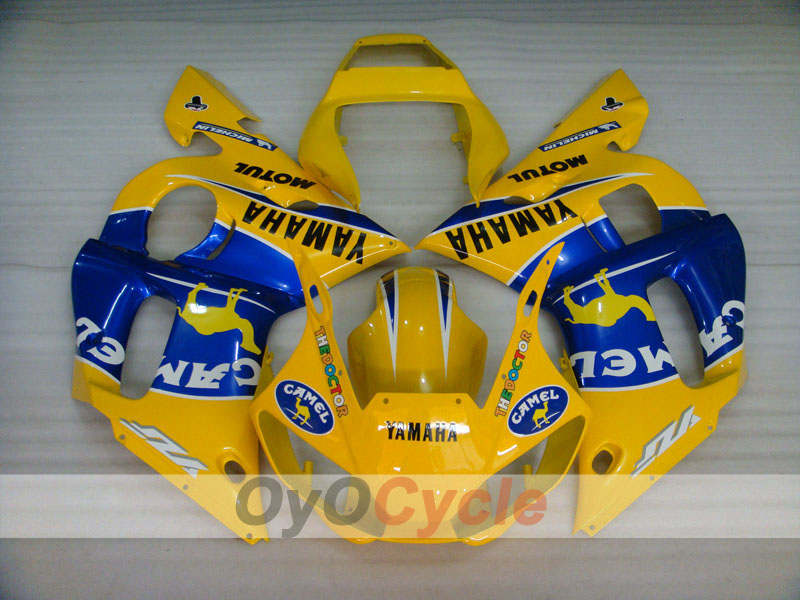 Verkleidungssatz für Einspritzung für YZF-R6 98-02 - Gelb, Blau - Camel, MOTUL #OYO87906007 Zweitbild