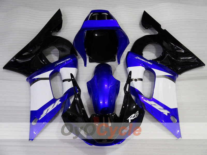 Verkleidungssatz für Einspritzung für YZF-R6 98-02 - Blau, Schwarz - Werksstil #OYO87906010 Zweitbild