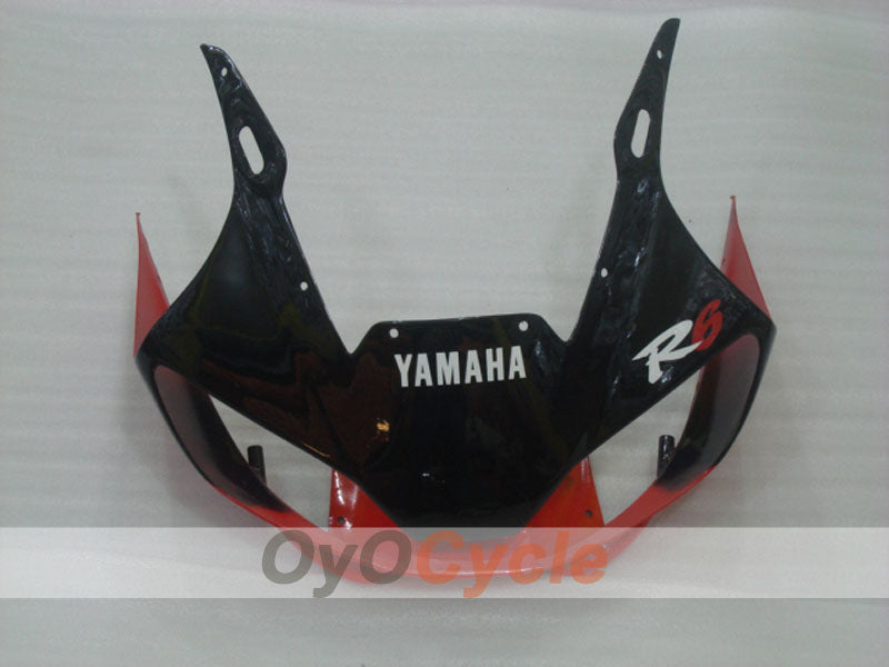 Verkleidungssatz für Einspritzung für YZF-R6 98-02 - Rot, Schwarz - Werksstil #OYO87906014