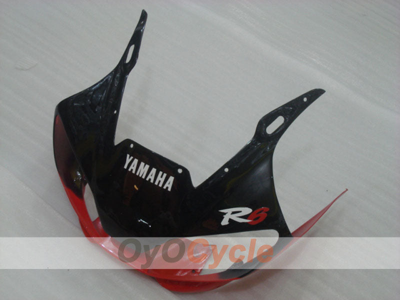 Verkleidungssatz für Einspritzung für YZF-R6 98-02 - Rot, Schwarz - Werksstil #OYO87906014