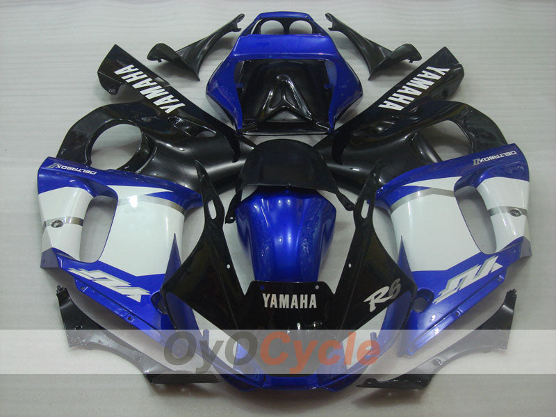Verkleidungssatz für Einspritzung für YZF-R6 98-02 - Blau, Schwarz - Werksstil #OYO87906015 Zweitbild