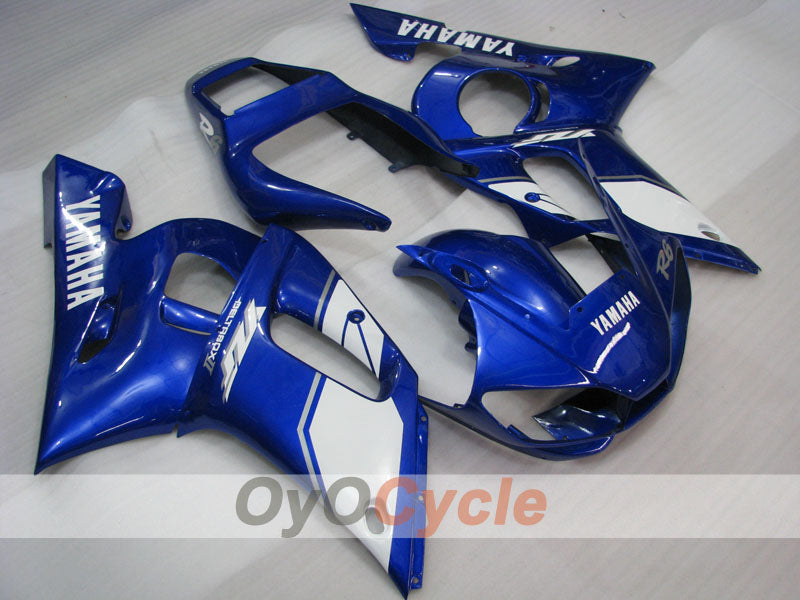 Einspritzverkleidungssatz für YZF-R6 98-02 - Blau, Weiß - Werksstil #OYO87906017 Hauptbild