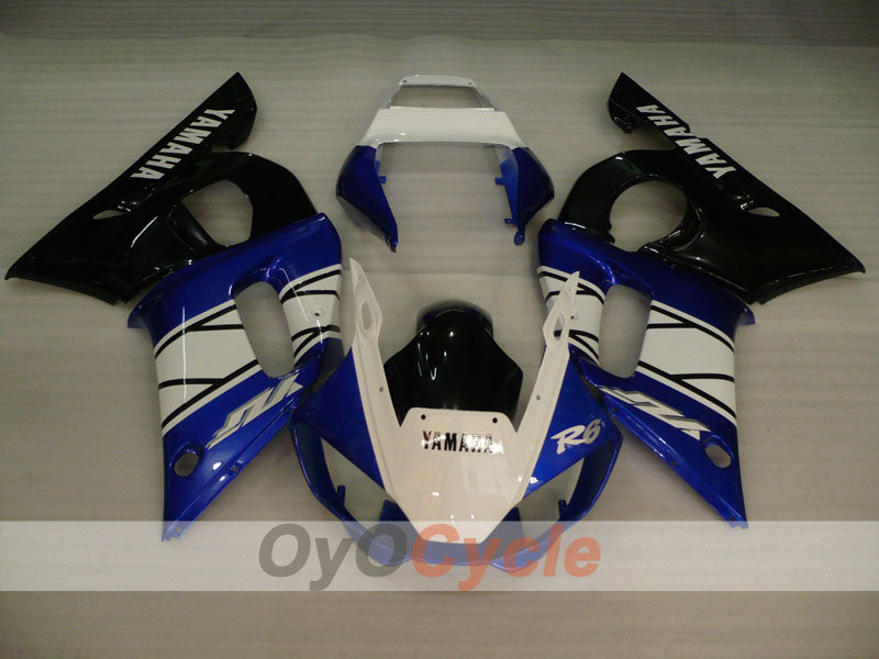 Einspritzverkleidungssatz für YZF-R6 98-02 - Blau, Weiß - Werksstil #OYO87906018 Zweitbild