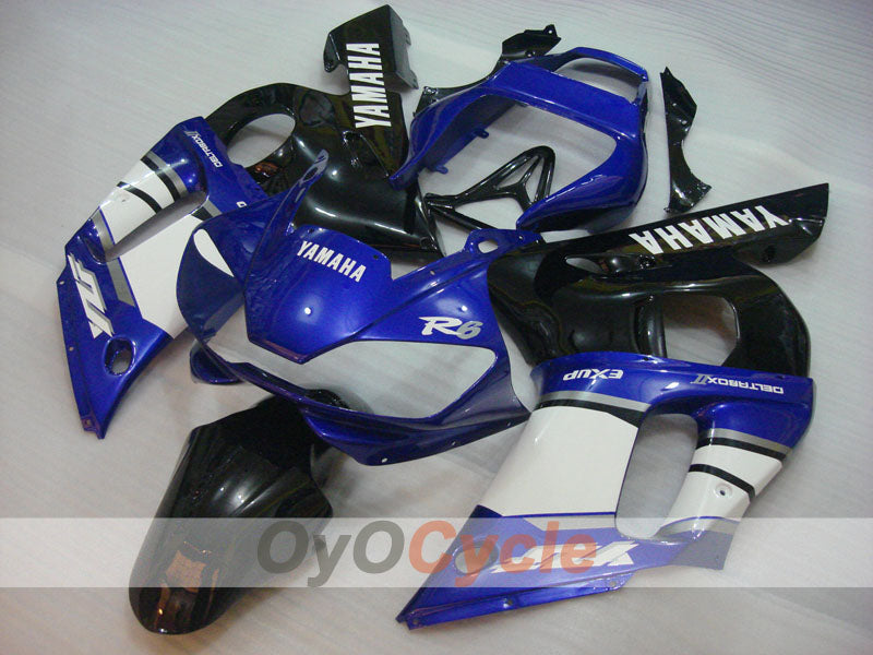 Einspritzverkleidungssatz für YZF-R6 98-02 - Blau, Weiß - Werksstil #OYO87906020 Hauptbild