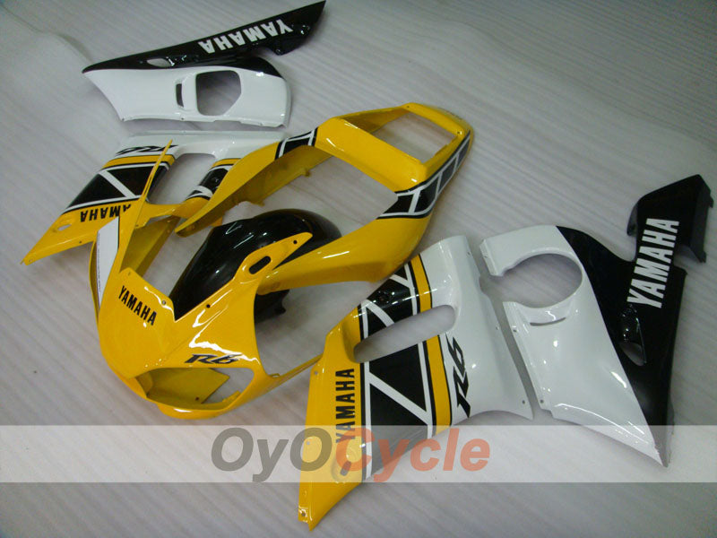 Einspritzverkleidungssatz für YZF-R6 98-02 - Gelb, Weiß - Werksstil #OYO87906021 Zweitbild