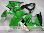 Einspritzverkleidungssatz für NINJA ZX-6R 00-02 - Grün, Schwarz - Werksstil #OYO87906023