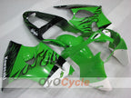 Einspritzverkleidungssatz für NINJA ZX-6R 00-02 - Grün, Schwarz - Werksstil #OYO87906023