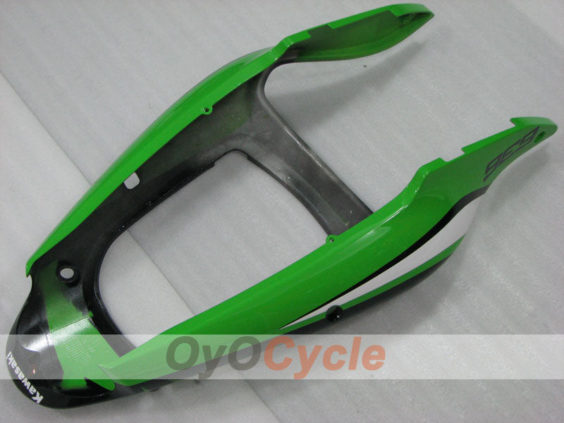 Einspritzverkleidungssatz für NINJA ZX-6R 00-02 - Grün, Schwarz - Werksstil #OYO87906023