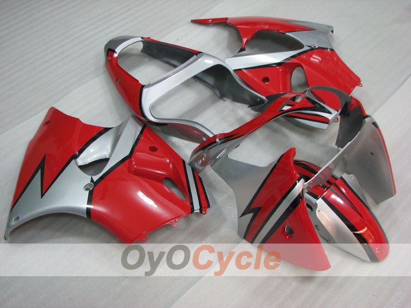 Einspritzverkleidungssatz für NINJA ZX-6R 00-02 - Rot, Schwarz, Silber - Werksstil #OYO87906024 Hauptbild