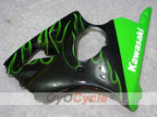 Einspritzverkleidungssatz für NINJA ZX-6R 00-02 - Grün, Schwarz - Flamme #OYO87906025