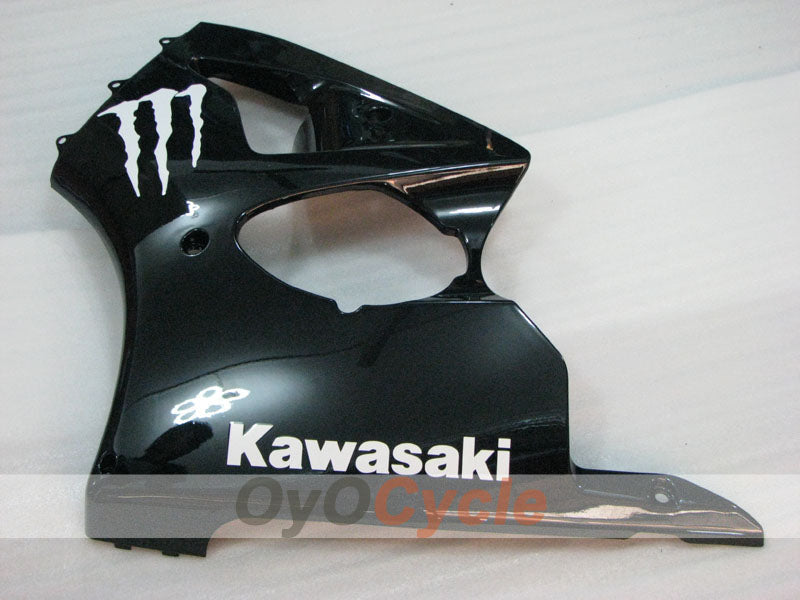 Einspritzverkleidungssatz für NINJA ZX-6R 00-02 - Schwarz - Monster #OYO87906026