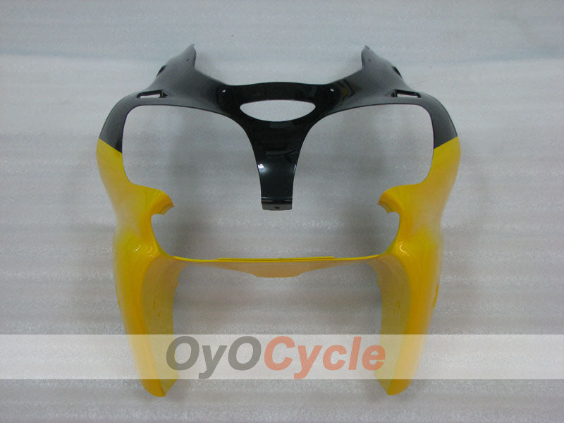 Einspritzverkleidungssatz für NINJA ZX-6R 00-02 - Gelb, Schwarz - Werksstil #OYO87906027