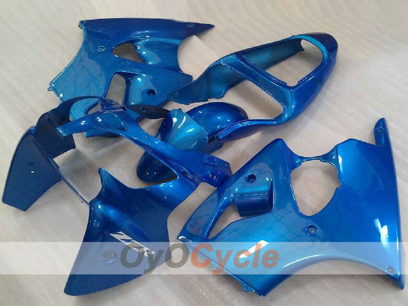 Einspritzverkleidungssatz für NINJA ZX-6R 00-02 - Blau - Ohne Aufkleber / Dekor, Werksstil #OYO87906028
