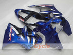 Einspritzverkleidungssatz für NINJA ZX-6R 00-02 - Blau, Weiß, Schwarz - Werksstil #OYO87906029