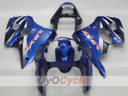 Einspritzverkleidungssatz für NINJA ZX-6R 00-02 - Blau, Weiß, Schwarz - Werksstil #OYO87906029