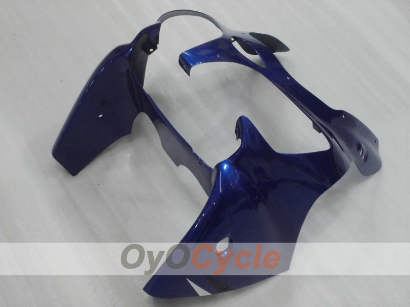 Einspritzverkleidungssatz für NINJA ZX-6R 00-02 - Blau, Weiß, Schwarz - Werksstil #OYO87906029
