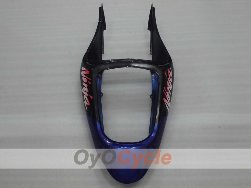 Einspritzverkleidungssatz für NINJA ZX-6R 00-02 - Blau, Weiß, Schwarz - Werksstil #OYO87906029