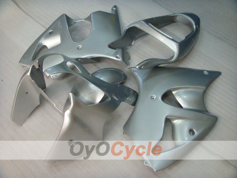 Einspritzverkleidungssatz für 00-02 NINJA ZX-6R - Silber - Ohne Aufkleber / Dekor, Werksstil #OYO87906031