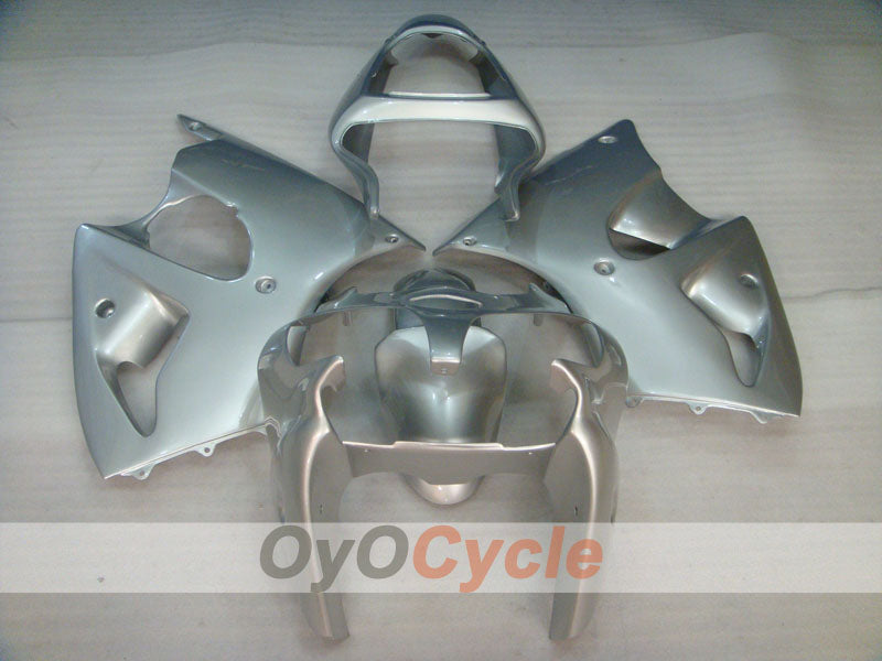 Einspritzverkleidungssatz für 00-02 NINJA ZX-6R - Silber - Ohne Aufkleber / Dekor, Werksstil #OYO87906031