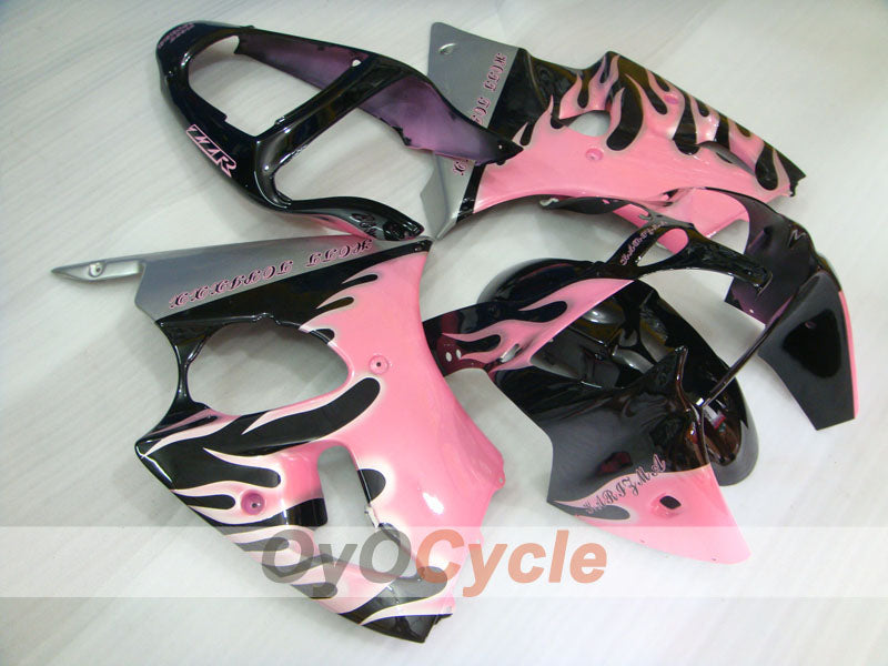 Einspritzverkleidungssatz für 00-02 NINJA ZX-6R - Schwarz, Pink - Individuell gestaltbar #OYO87906032