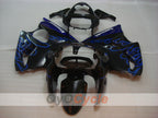 Einspritzverkleidungssatz für 00-02 NINJA ZX-6R - Blau, Schwarz - Flammenmuster #OYO87906033