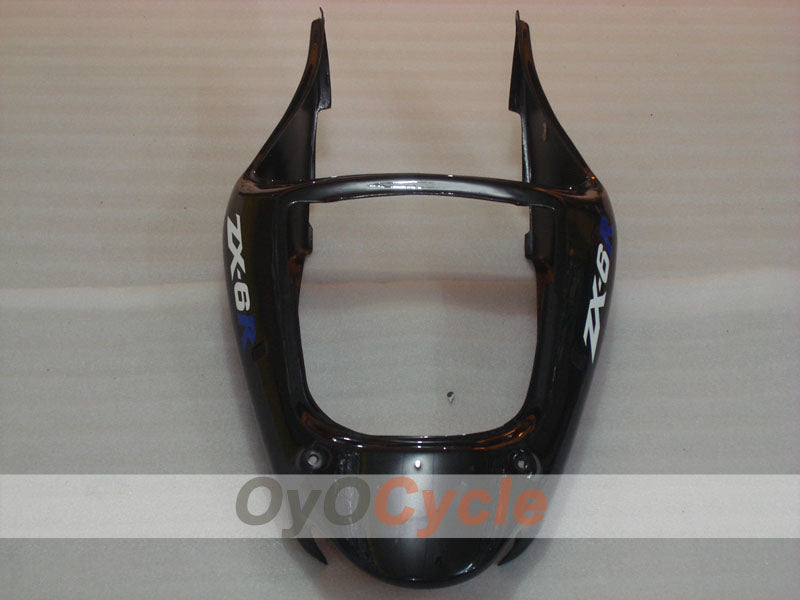 Einspritzverkleidungssatz für 00-02 NINJA ZX-6R - Blau, Schwarz - Flammenmuster #OYO87906033