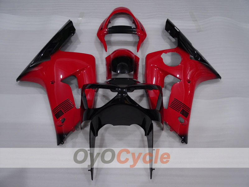 Einspritzverkleidungssatz für 03-04 NINJA ZX-6R - Rot, Schwarz - Werksstil #OYO87906039